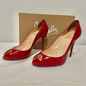 Authentic Louboutin peep toe pumps